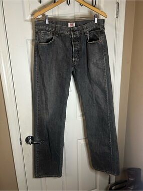 Levi's 501 Men's Straight Jeans - Charcoal Gray Wash